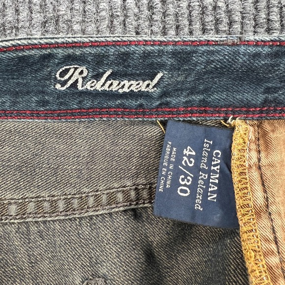 Tommy Bahama Jeans Mens 42x30 Cayman Relaxed Island Fit Dark Blue Denim - Picture 2 of 16